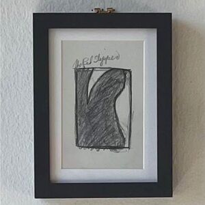 1980s Pencil Sketch framed (6x8)